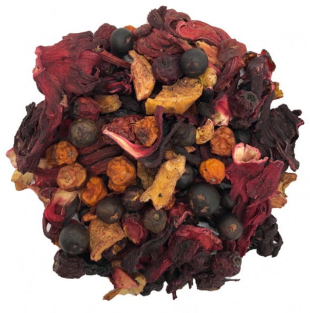 Чай фруктово-ягідний з пелюстками гібіскусу, ваговий, 1 кг